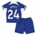 Günstige Chelsea Reece James #24 Babykleidung Heim Fussballtrikot Kinder 2023-24 Kurzarm (+ kurze hosen)